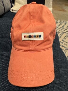 Lacoste Coral Baseball Cap with Multicolor Logo Patch
